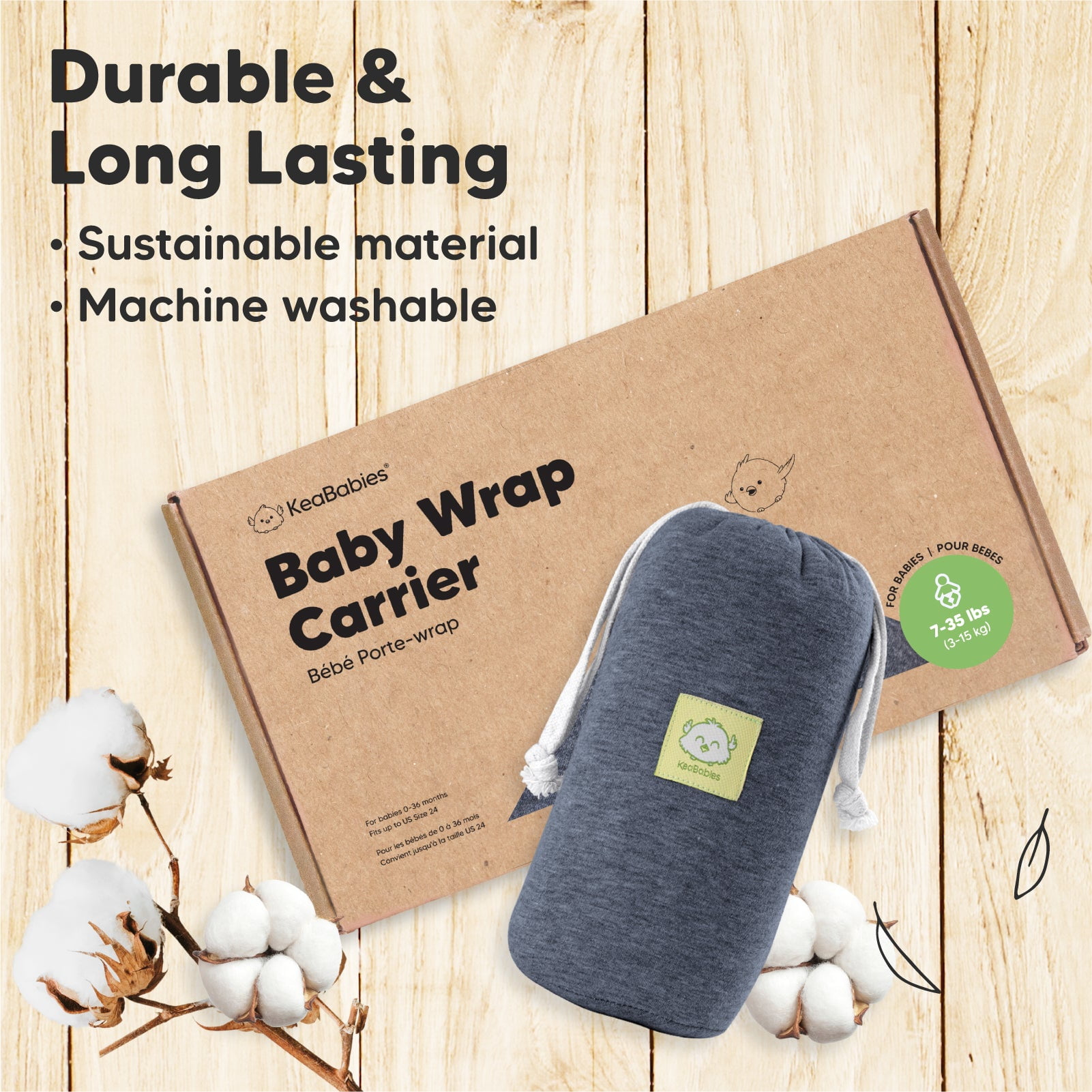 Keababies All In 1 Baby Wrap Carrier Stretchy Baby Sling Newborn Infant Mystic Gray Walmart Com