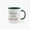 Deep Green, variant on 11 Ounce "Small Joys Matter" Ceramic Mug with Floral Design - Black Handle Coffee Cup for Daily Use