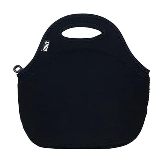 BUILT NY Gourmet Getaway Bolsa para almuerzo de neopreno de diseñador Negro Lunch