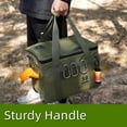 thumbnail image 2 of Sac de Rangement Pliable Extérieur Grande Capacité Imperméable Portable Camping & Pique-Nique Organisateur, Panier de Pique-Nique 32L/42L Transport Pliable Extérieur pour Camping Randonnée Pique-Niques (Blanc, 32l), 2 of 8