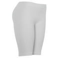 thumbnail image 5 of Gravity Threads Long Biker Shorts For Women - 17" Ladies Legging, White, 5 of 5