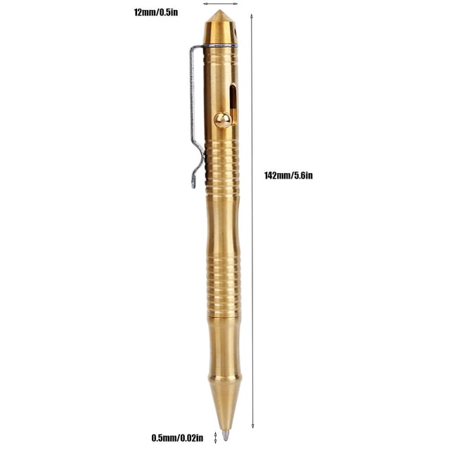 Bolígrafo de Bolsillo, Clip de Acero de Acero Pen de Escritura de 0.5 mm para Trabajar