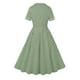 thumbnail image 3 of Vestido de Manga Corta para las Mujeres, Vestido Casual de Cuello en V de Bolsillo de Impresión de Moda Sexy Hecho de Poliéster Ligero para el Verano, Vestido de Verano para las Mujeres, 3 of 8