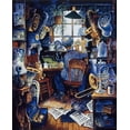 thumbnail image 2 of Bell, Bill 12x14 White Modern Wood Framed Museum Art Print Titled - Music Man, 2 of 4