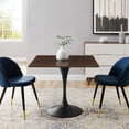 thumbnail image 2 of Dining Table, Square, Wood, Black Dark Brown, Modern Contemporary Urban Design, Kitchen Room Cafe Bistro Restaurant Hospitality, 2 of 6