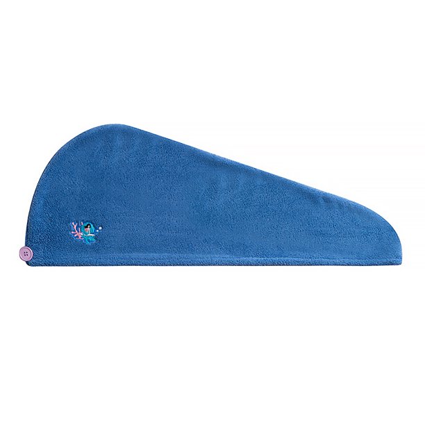 Toalla de secado de pelo de lana de coral espesa, cabeza absorbente, sombrero de urdimbre con botón, sombrero de baño, deformación Vogacara HA8104-02B