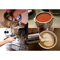 thumbnail image 5 of Milk Frothing Pitcher 600ML, Coffee Milk Cup, Insulated Stainless Steel Coffee Milk Frother Cup Espresso Steaming Pitcher with Handle, Milk Frother Cup for Latte Art, Gold, 5 of 8
