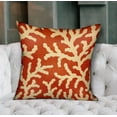 thumbnail image 2 of Plutus 12" x 20" Fire Ridge Floral Luxury Throw Pillow in Orange, 2 of 3