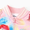 thumbnail image 5 of Disney Princess Girls Bomber Jacket Ariel Zip Up Varsity Lightweight Sweatshirts Gift Fall Spring Toddler Kids 2T, 5 of 7