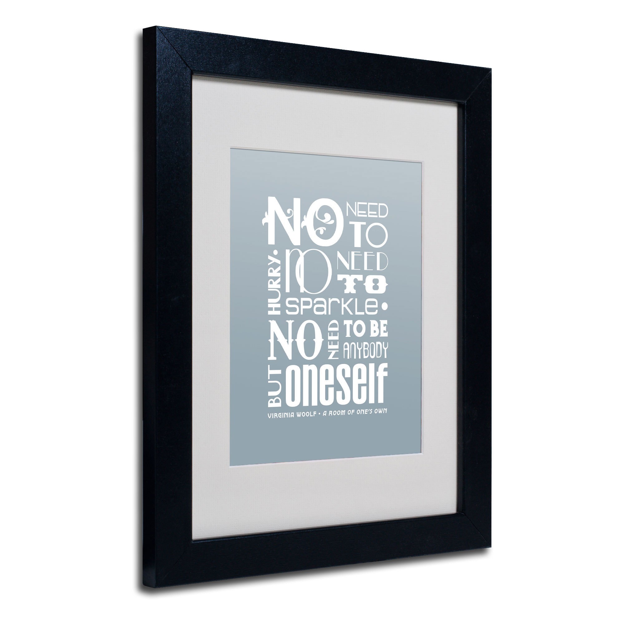 Trademark Fine Art "No Need to Sparkle" Canvas Art by Megan Romo, Black Frame