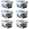 thumbnail image 3 of Contenant Alimentaire Rectangulaire Étanche Lock & Lock, Ensemble de 6 (15 oz Chacun), 3 of 3