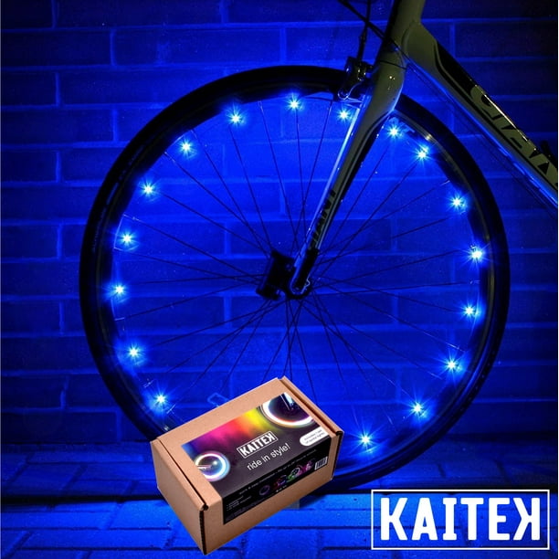 Kaitek LED Bicycle Wheel Accessory Light for 1 Wheel Blue