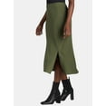 thumbnail image 5 of Time and Tru Women's Midi Slip Skirt, Sizes XS-XXXL, 5 of 8