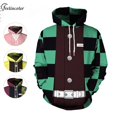 thumbnail image 2 of Sudaderas con capucha de Anime para hombre, suéter con capucha para pareja, chándal rosa, sudaderas gráficas Y2K, ropa de calle japonesa para hombre, 2 of 4
