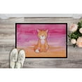 thumbnail image 2 of Orange Cat Watercolor Doormat 18x27, 2 of 4