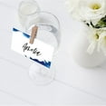 thumbnail image 4 of Koyal Wholesale Ombre Blue Watercolor Place Cards for Wedding Party Tables, Seating Place Cards for Holders, 60 Pack, 4 of 5