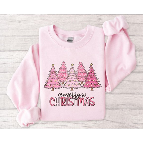 Merry Christmas Tree Sweatshirt, Merry Christmas Sweatshirt, Merry Christmas Retro Tree Sweatshirt