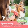 thumbnail image 2 of Pet Slicker Brush for Dogs – Grooming Brush for Poodles, Doodles, and Golden Retrievers (Flat Medium), 2 of 5