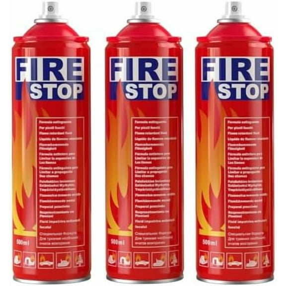 3-Pack Fire Extinguisher for Home, Kitchen, Car, Boat - ABCK Class Extinguisher with Mounting Bracket - Compact & Portable for Emergency Use.$$Tools & Hardware Other