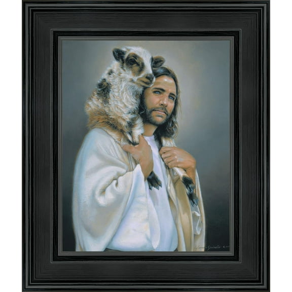 8 X 10 Lost Sheep by Liz Lemon Swindle With blackwood Frame