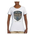 thumbnail image 2 of 1983 Vintage Distressed Ford Motors Legendary Power Cars and Trucks Womens Graphic T-Shirt, White, X-Large, 2 of 3