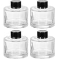 thumbnail image 1 of HARFINGTON 4pcs 120ml/4oz Empty Glass Diffuser Bottle 3" x 2.8" Refillable Fragrance Accessories Aromatherapy Jar Container for Replacement Reed Diffuser DIY Home Bathroom Transparent, 1 of 6