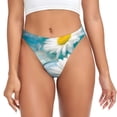 thumbnail image 1 of Fotbe Daisy Flowers Tanga Sin Costuras para Mujer con Estampado – Panties Invisibles, Transpirables y Cómodos para Uso Diario-3X-Large, 1 of 6