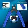 thumbnail image 3 of TianQi Small Wire Cutters Spring-loaded 5-Pack Bundle with Wire Cutter, Side Cutter, CR-V Small Flush Cutter 6-inch, 3 of 5