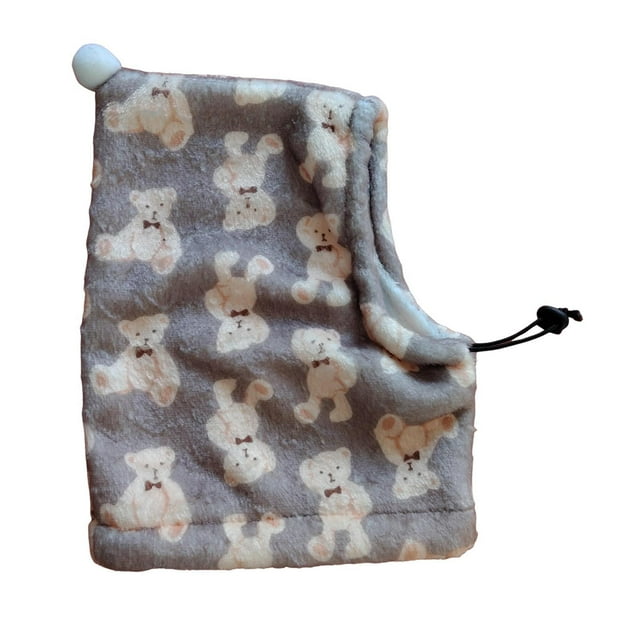 Gorro cálido para perro, cubierta para orejas, sudadera con capucha con orejas, gorro cálido con cordón para clima frío, disfraz de gorro de invierno oso