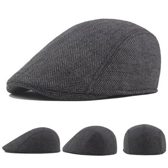 Zhaomeidaxi Flat Cap, Seamless Wool Newsboy Caps for Men and Women Classic Cap Driver Cabby Beret Hat