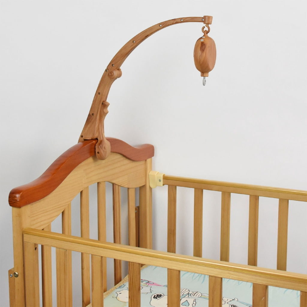 Baby Crib Mobile Musical Box Built-in Music Battery Power 35 Tunes With Arm Baby Rotary Mobile Crib Music Box