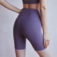 thumbnail image 2 of Pantalones Cortos Para Mujer, Pantalones Cortos De Cintura Alta Para Yoga, Pantalones Cortos Para Correr, Pantalones Cortos Con Realce De Cadera, Mallas Cortas Yuarrent OD016205-21, 2 of 6