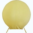 thumbnail image 6 of Efavormart 7.5ft Champagne 2-Sided Spandex Fit Round Wedding Arch Backdrop Cover, 6 of 11