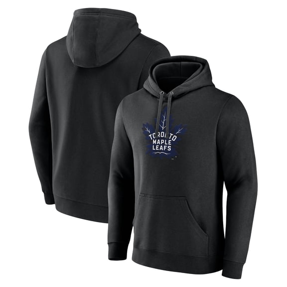 Men's Black Toronto Maple Leafs Alternate Logo Pullover Hoodie