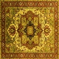 thumbnail image 1 of Ahgly Company Indoor Square Oriental Yellow Industrial Area Rugs, 8' Square, 1 of 4
