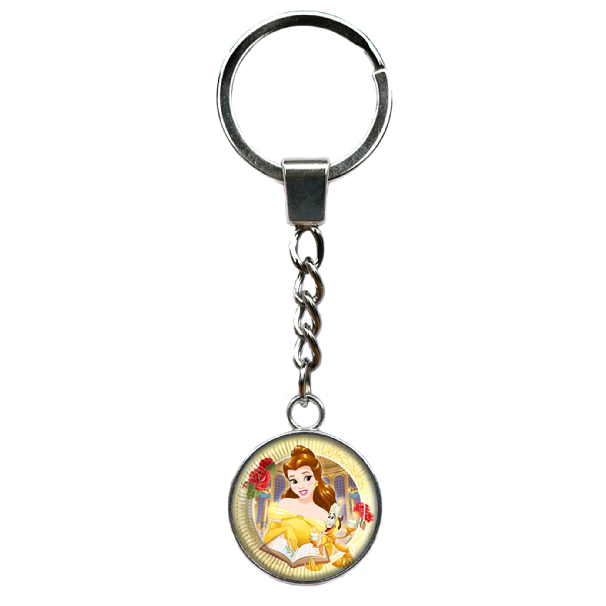 Wholesale Flower Bag Charms Enameled Keychain Women Car Keys Cute
