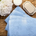 thumbnail image 4 of Premium Egyptian Cotton Highly Absorbent Assorted 4-Piece Plush Towel Set - 20" x 30", 4 of 6