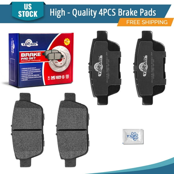 YXPCARS D1103: 4PCS Rear Ceramic Brake Pads Set for Acura TL 2009-2014 Honda Ridgeline 2006-2014