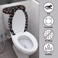 thumbnail image 3 of HELLHERO Universal Polyester Toilet Covers Set, Washable and Reusable Non-Slip Toilet Seat Cover Set for Bathroom Supplies, 3 of 7