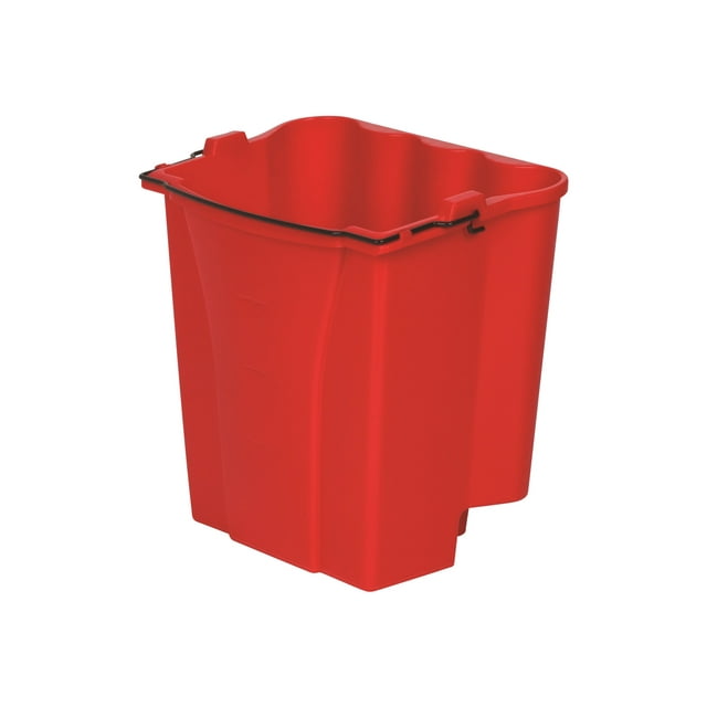 Rubbermaid WaveBrake - Seau de Nettoyage - 4,5 gal - Acier, Polypropylène - Rouge - Lot de 6