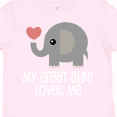 thumbnail image 4 of Inktastic Great Aunt Loves Me Elephant Boys or Girls Toddler T-Shirt, 4 of 5