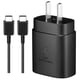 thumbnail image 1 of Cargador rápido para teléfono Samsung, 25 W, tipo C, compatible con enchufe estadounidense., 1 of 6