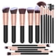 thumbnail image 1 of Juego de 16 brochas de maquillaje profesional, brochas para sombras de ojos y polvos, herramientas de belleza para uso diario y profesional., 1 of 8