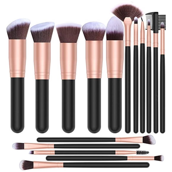 Brocha 16 Unids/set, Juego De Brochas De Maquillaje Profesional, Brochas Para Sombra De Ojos En Polvo, Herramientas De Belleza Para Uso Diario Y Profesional