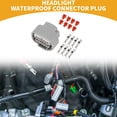 thumbnail image 2 of Conector impermeable de 8 pines para faros, impermeable para Toyota, 1 juego de plástico gris, 2 of 6