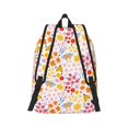 thumbnail image 3 of Daiia Colorful Floral Vintage Canvas Backpack for Men and Women ,Hiking Backpack,Travel Laptop Bag for School,Large Capacity Backpack, 3 of 8
