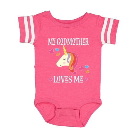 

Inktastic My Godmother Loves Me Unicorn Gift Baby Girl Bodysuit