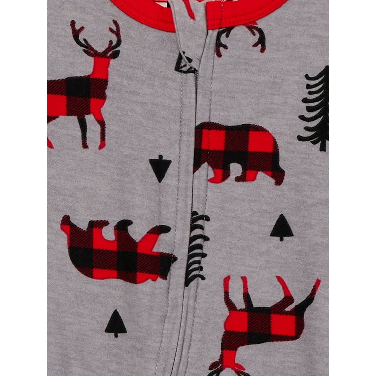 Jolly Jammies Women's Reindeer and Bears Matching Family Pajamas Set,  2-Piece, Sizes S-3XL 