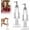 2pc, variant on Nutcracker Soap Dispenser Clear, Acrylic Nutcracker Hand Sanitizer Bottle, Reusable Lotion Pump Holder for Kitchen, Bathroom, Home