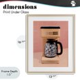 thumbnail image 4 of Stupell Industries Contemporary Disco Coffee Maker over Orange Birch Framed Print Under Glass, 13 x 16, by LISH Creative, 4 of 8